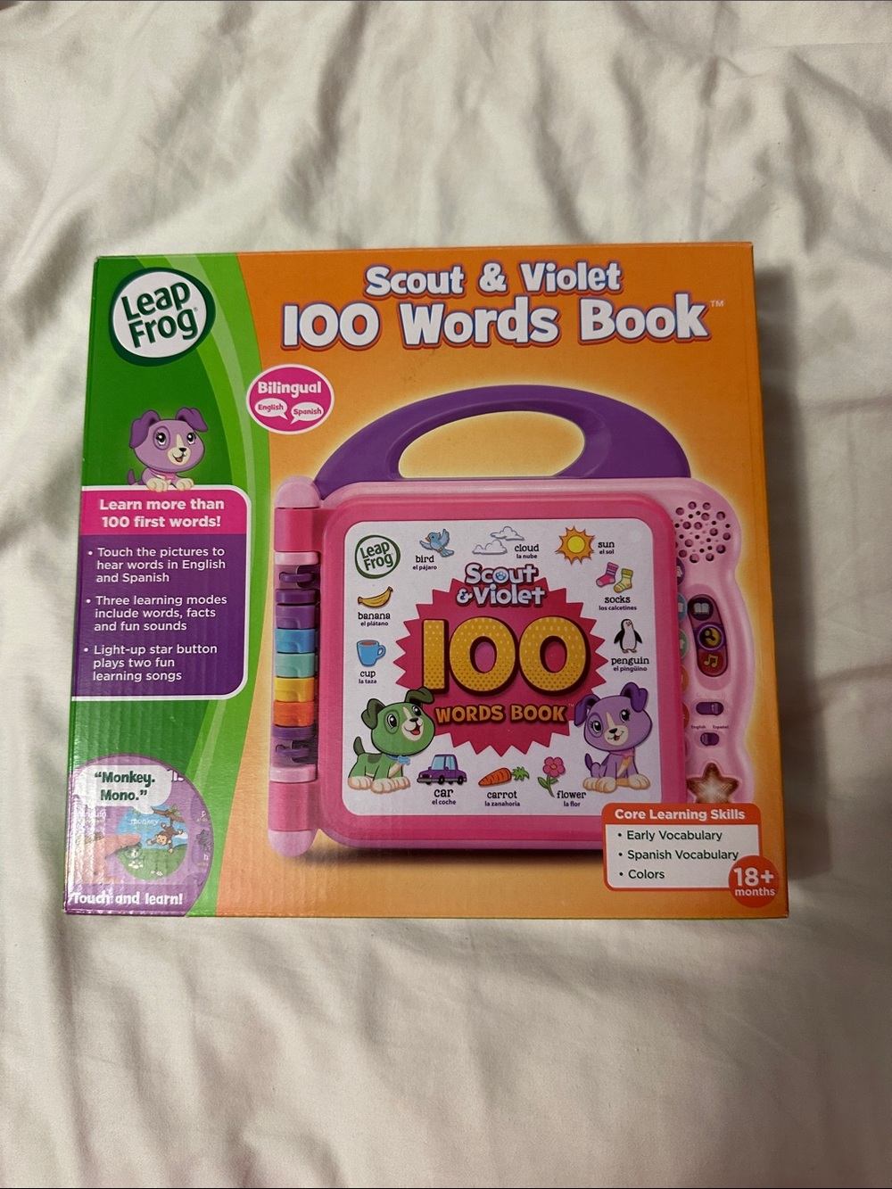 LeapFrog Scout & Violet 100 Words Book - Pink and Purple